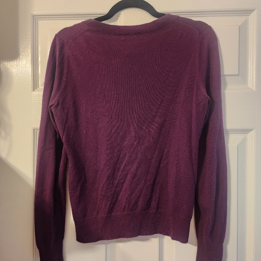 Banana Republic Purple Cardigan Sweater - Picture 3 of 7